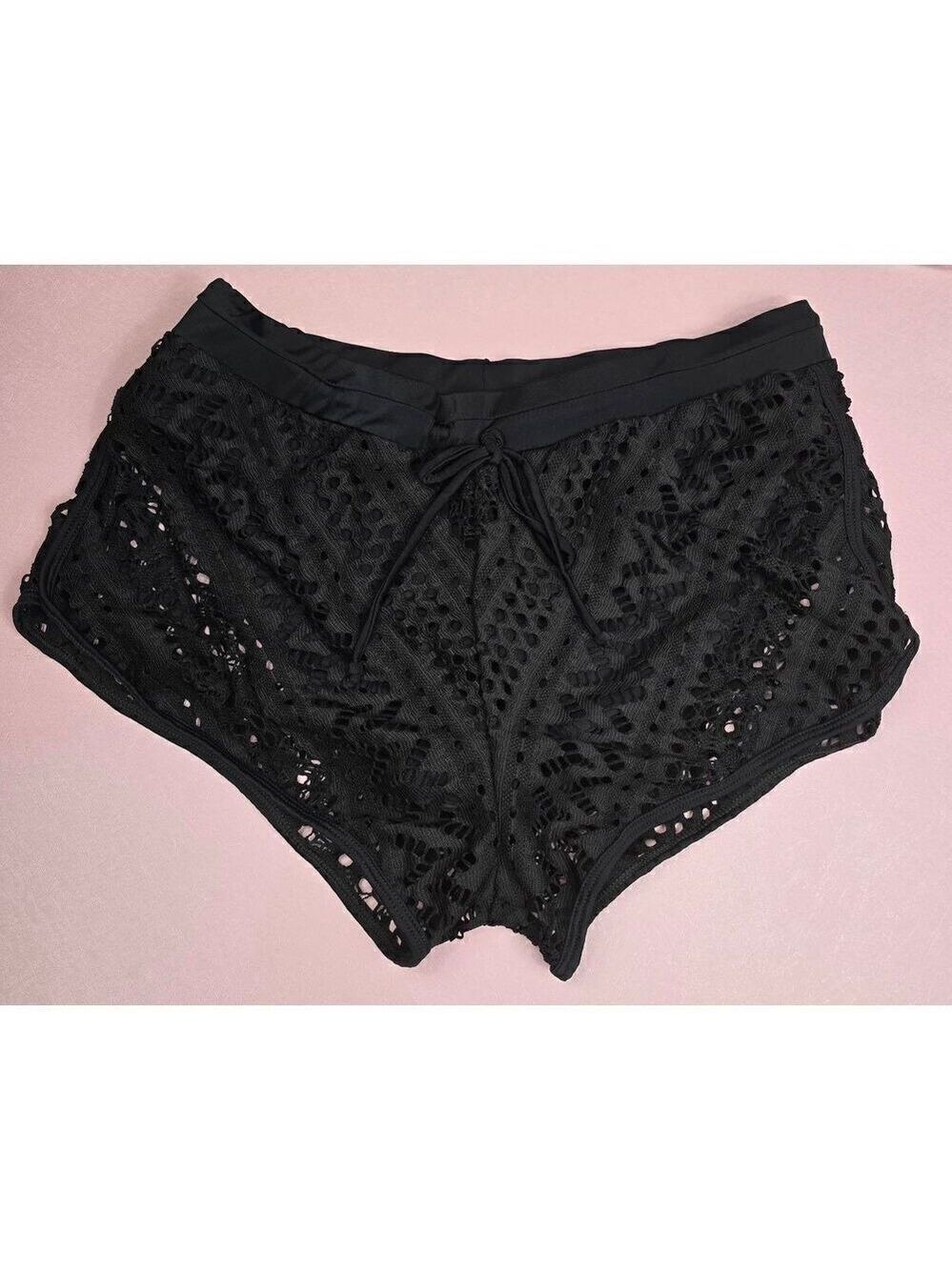 Unbranded Black Black Lace Swim shorts XL